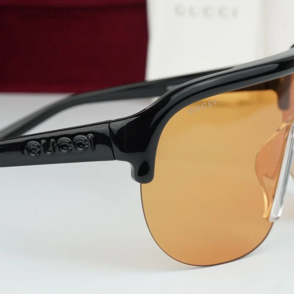 Gucci Men Sunglasses Black Orange Mask GG1645S 005 BRAND NEW